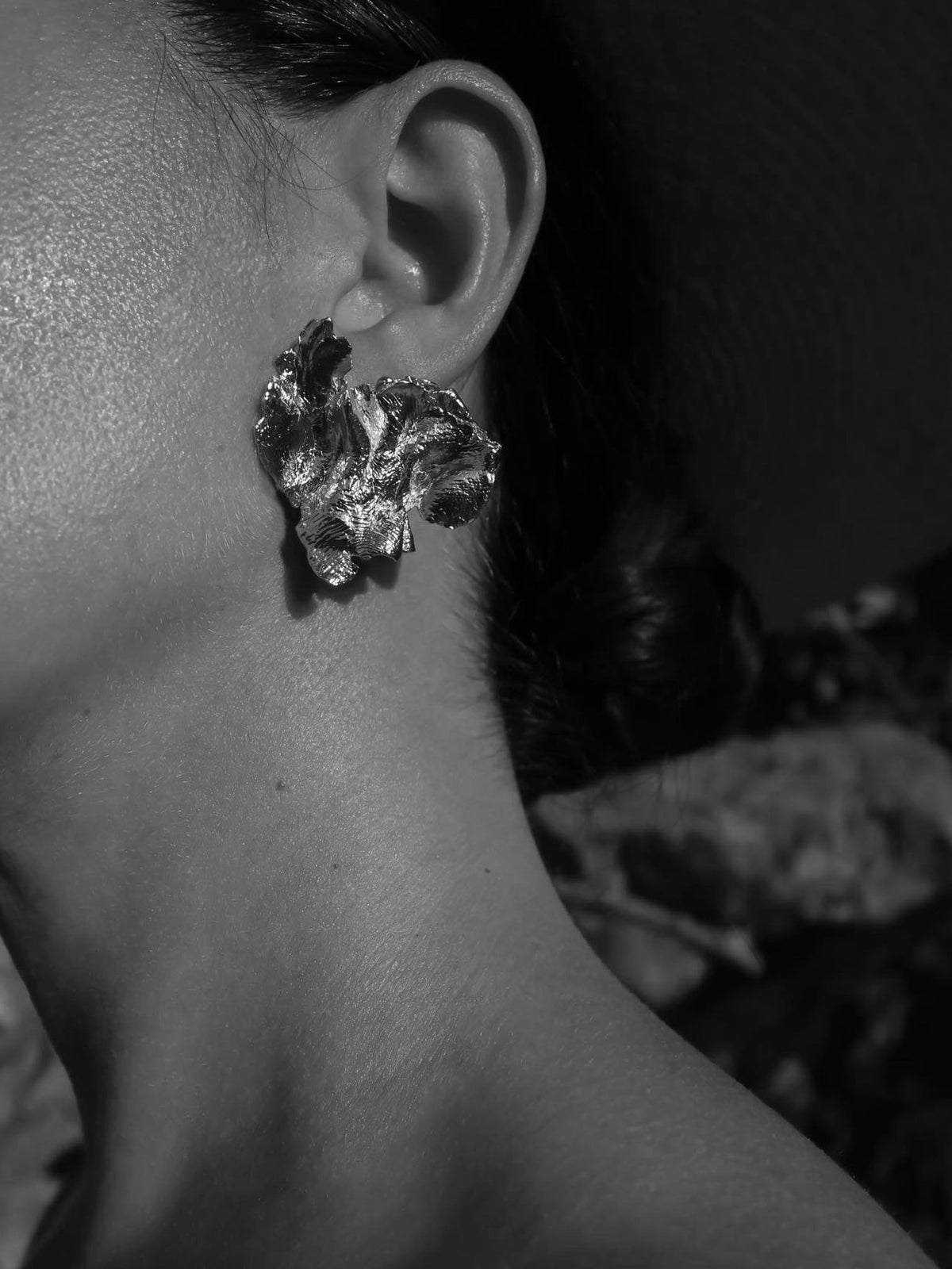 Artemis Goddess Earrings Silver