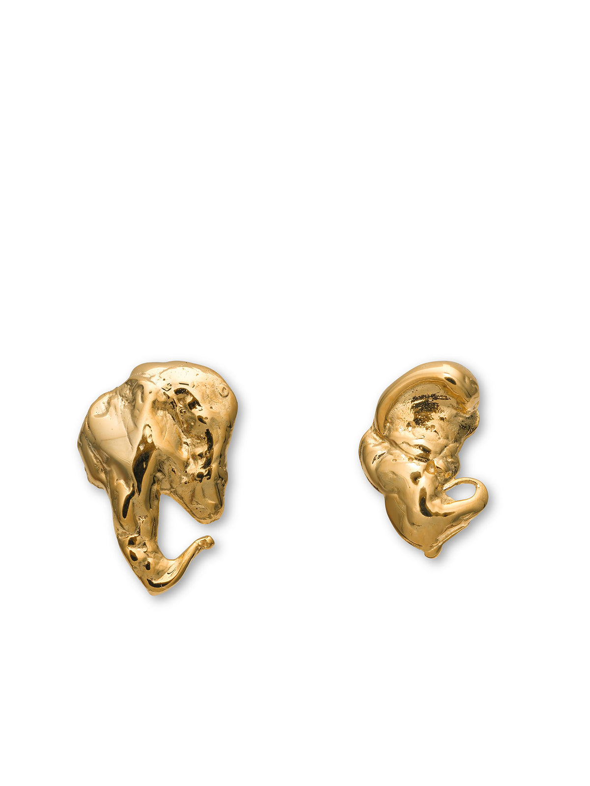 Euphoria Elephant Earrings 14ct Gold