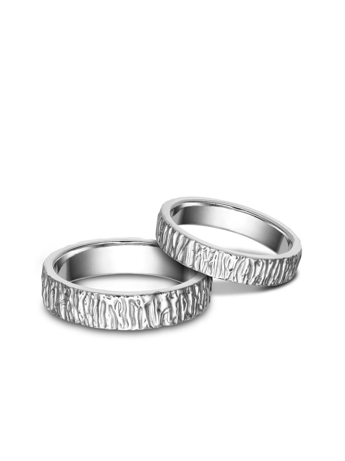 Forest Wedding Band / White Gold