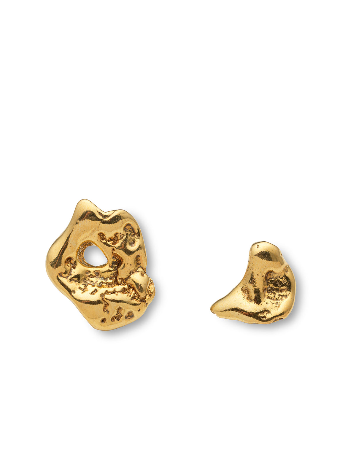 Talisman Small Moon Earrings Gold
