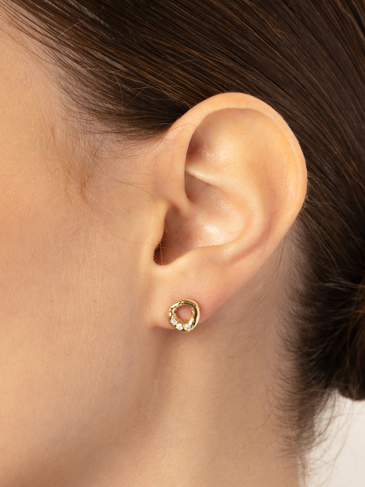 Aura Diamond Earrings 14k Gold