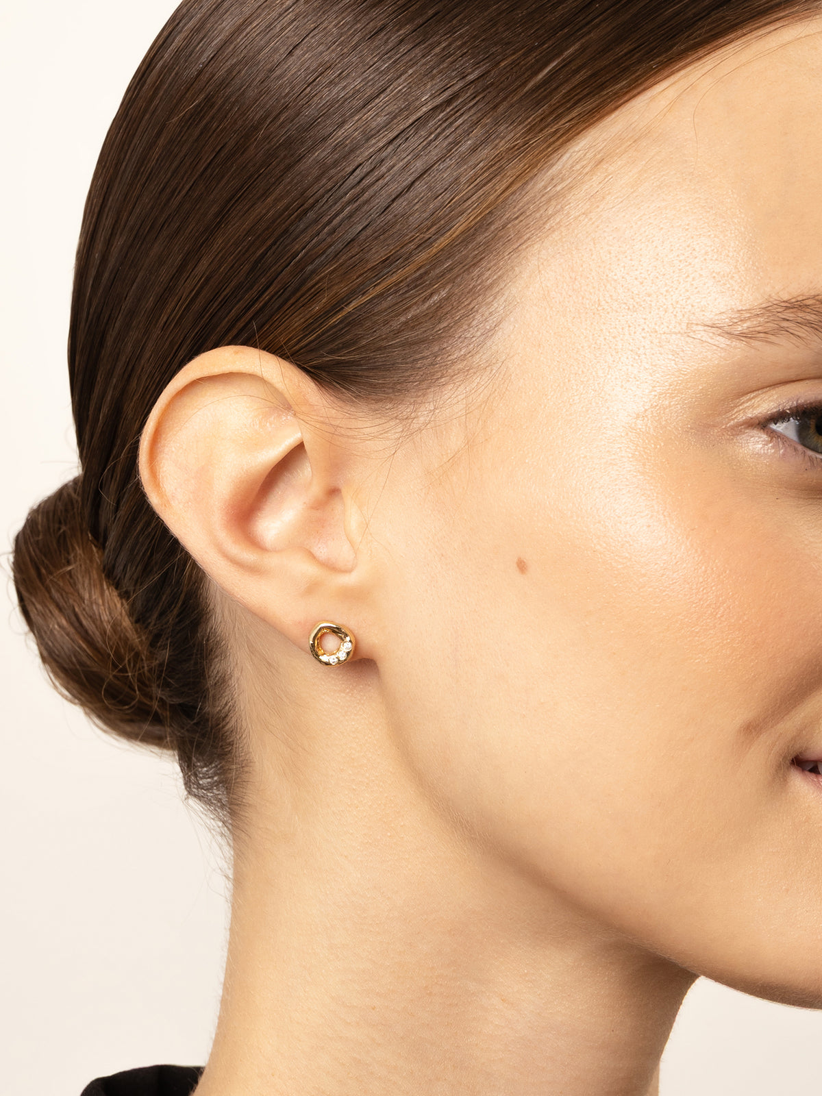 Aura Diamond Earrings 14k Gold