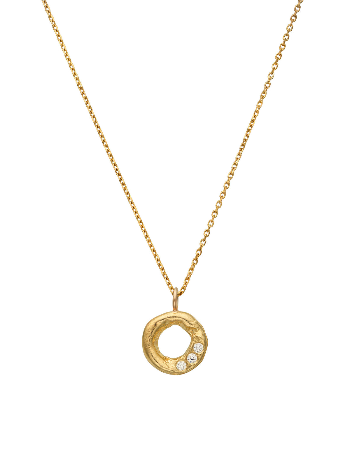 Aura Diamond Necklace 14k Gold