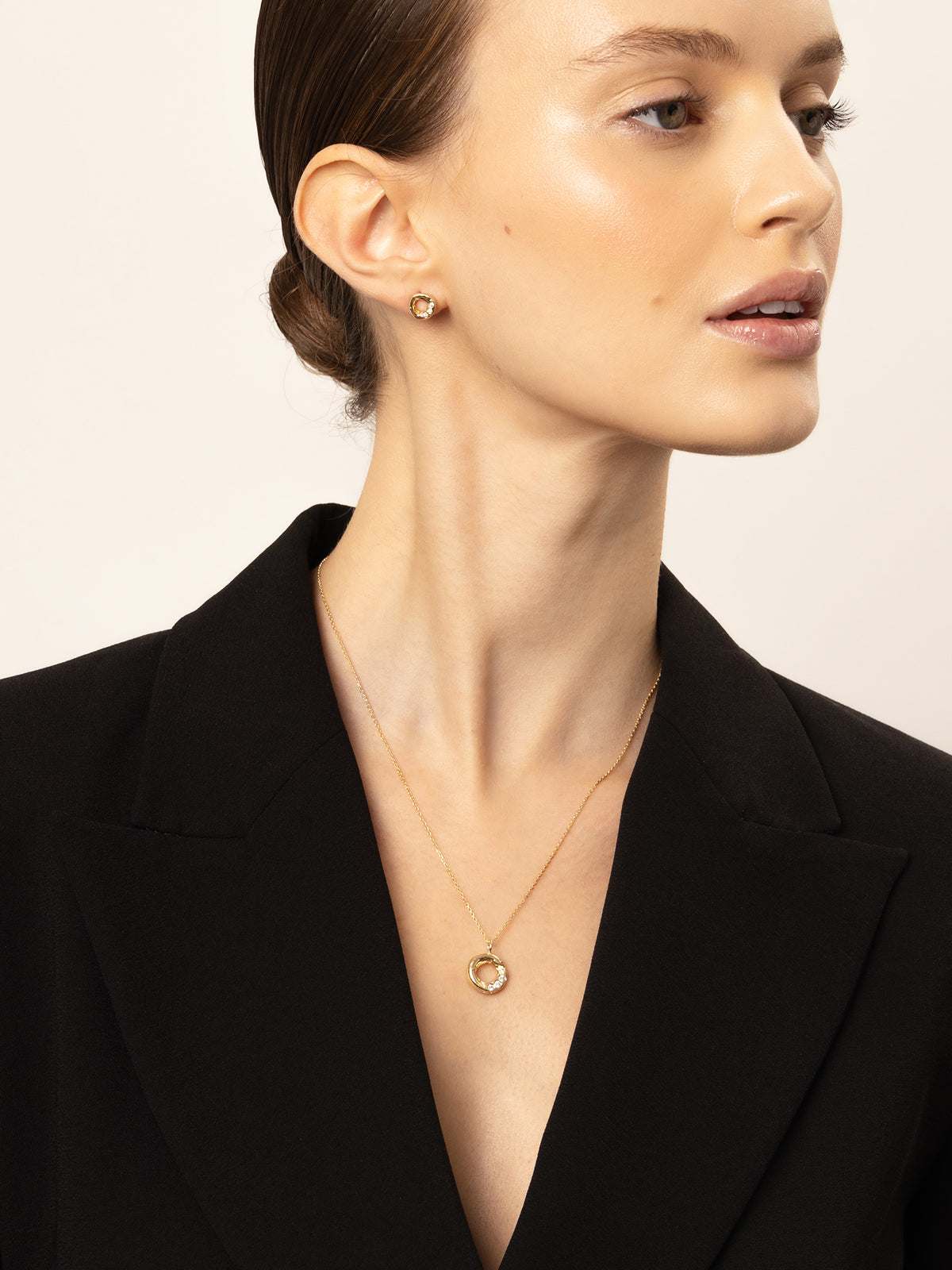 Aura Diamond Necklace 14k Gold