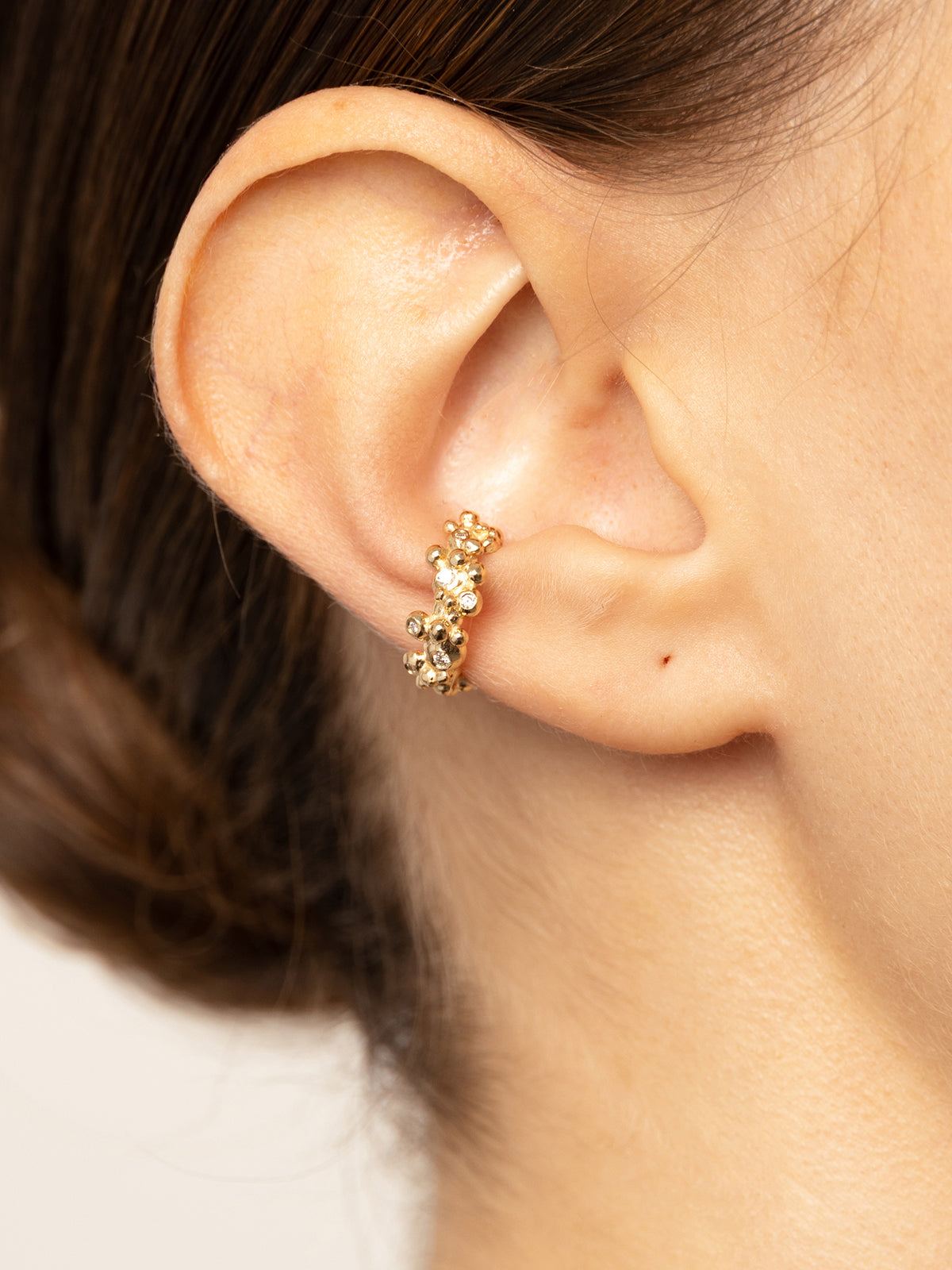 Céleste Deux Diamond Fülgyűrű 14k Arany