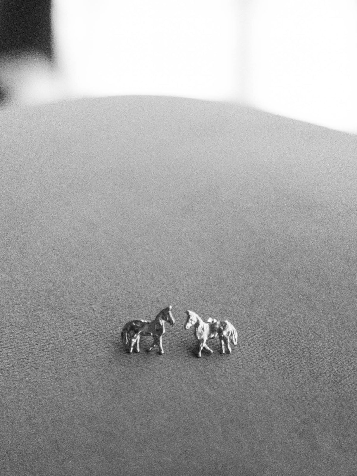 Horse Earrings Silver