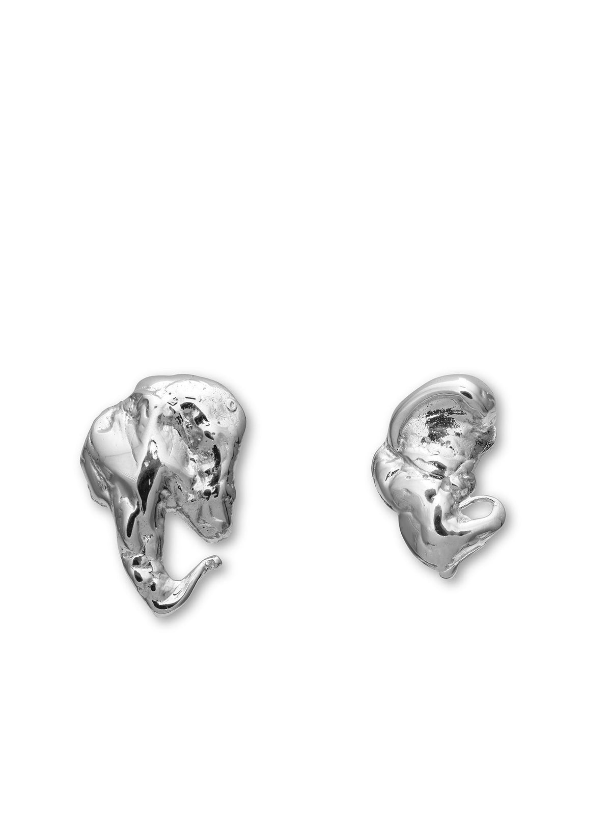 Euphoria Elephant Earrings Silver