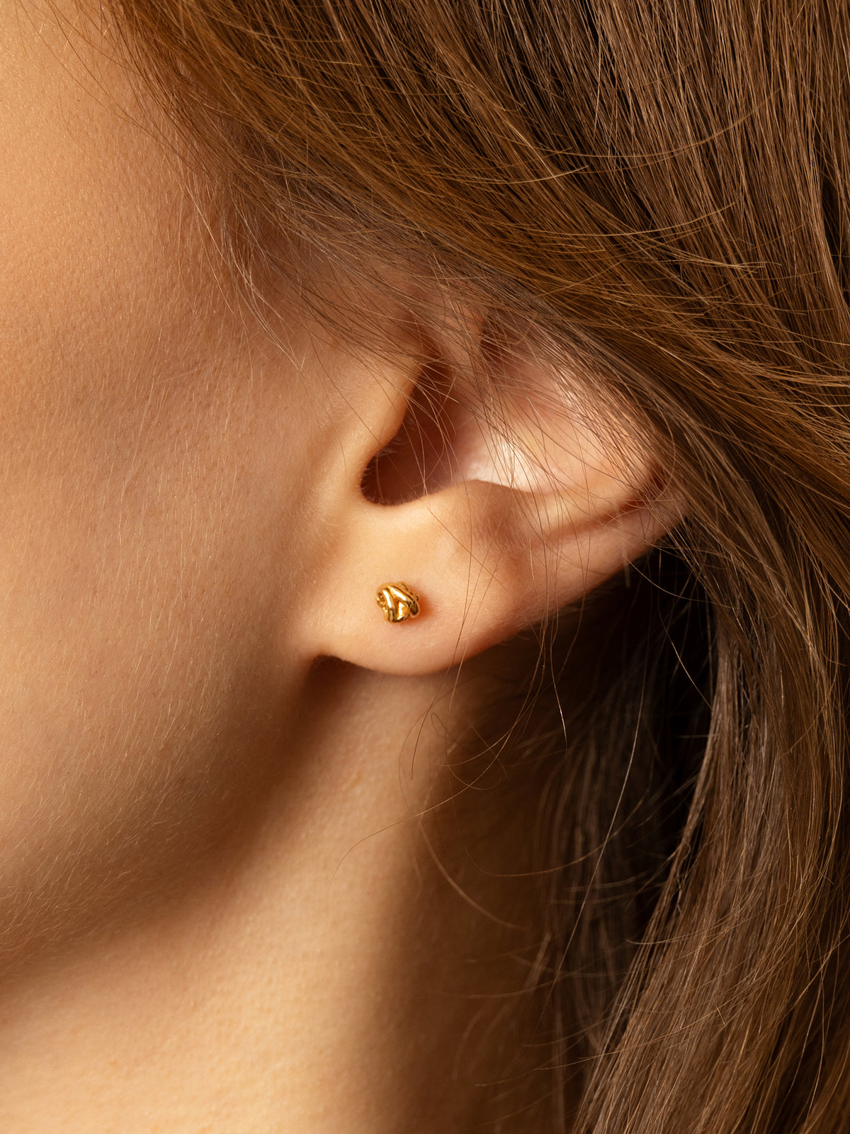 Golden Knot Mini Fülbevaló 14k Arany