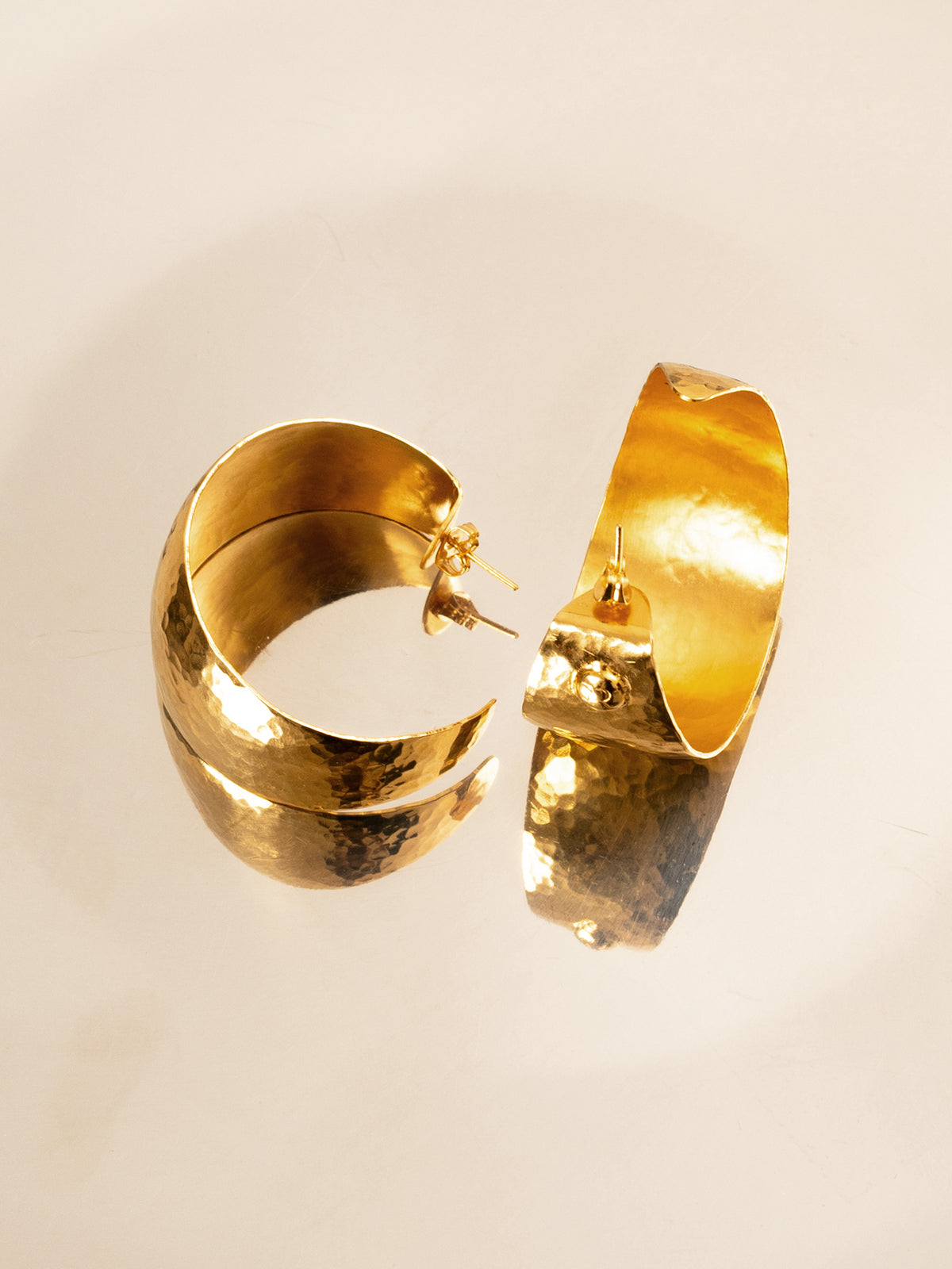 Rustic Earrings Gold