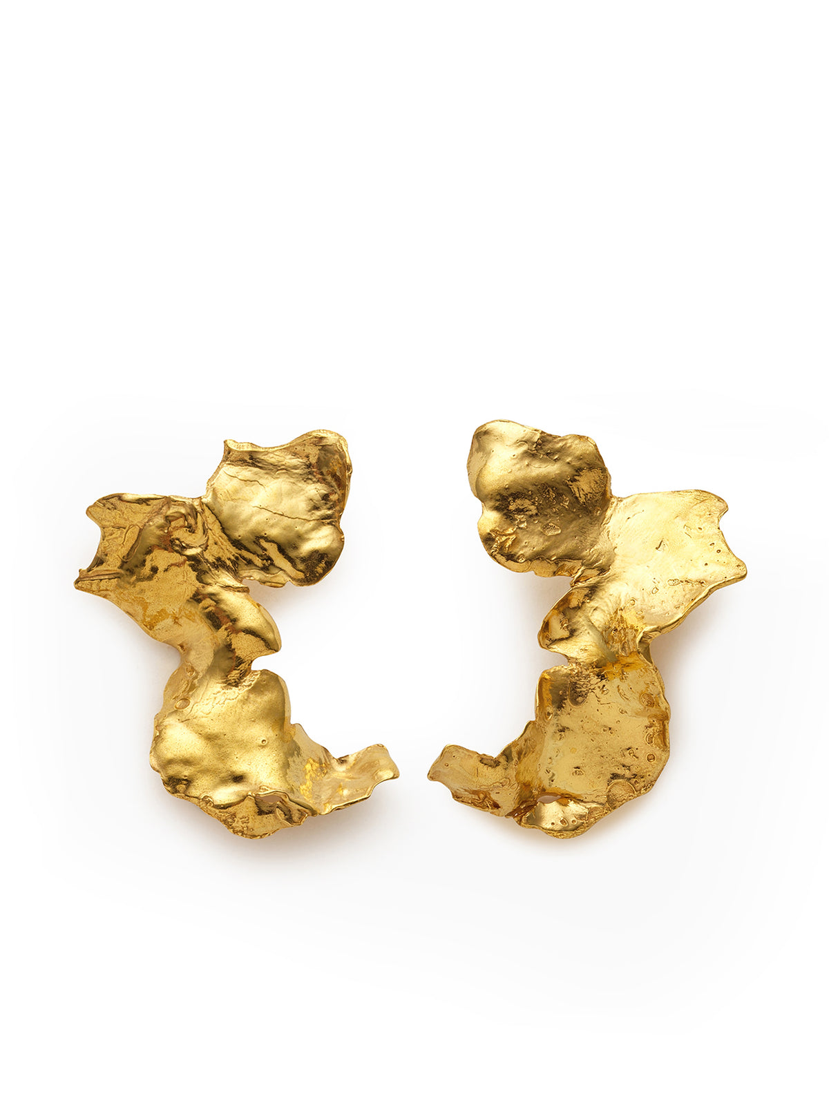 Talisman Flow Earrings Gold