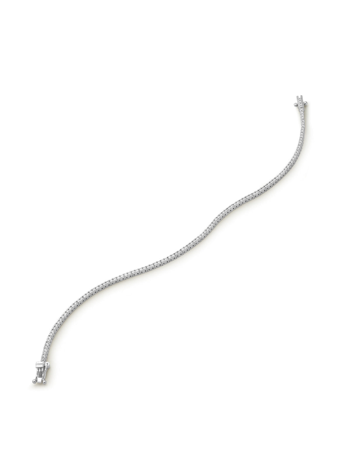 Tenisz Karkötő 18k Fehérarany