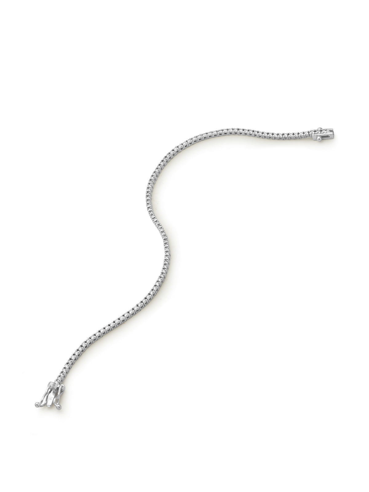 Tenisz Karkötő 18k Fehérarany