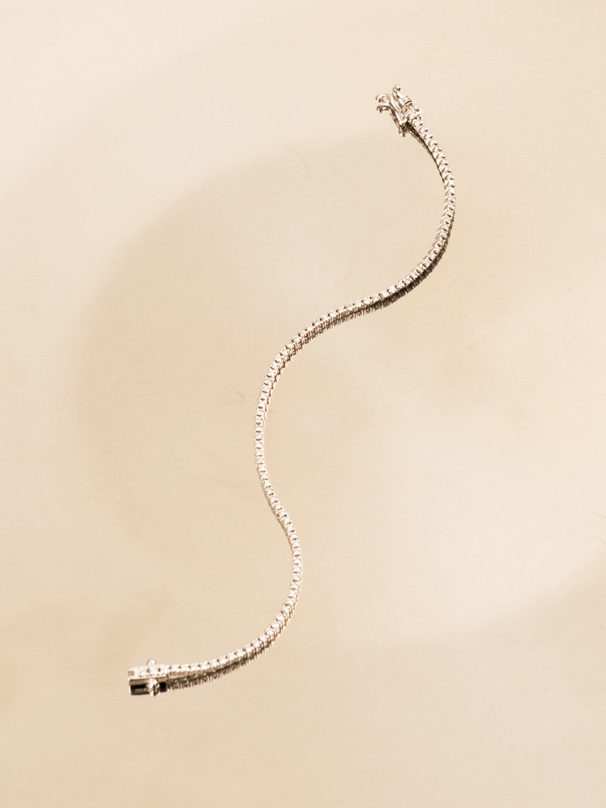 Tenisz Karkötő 18k Fehérarany