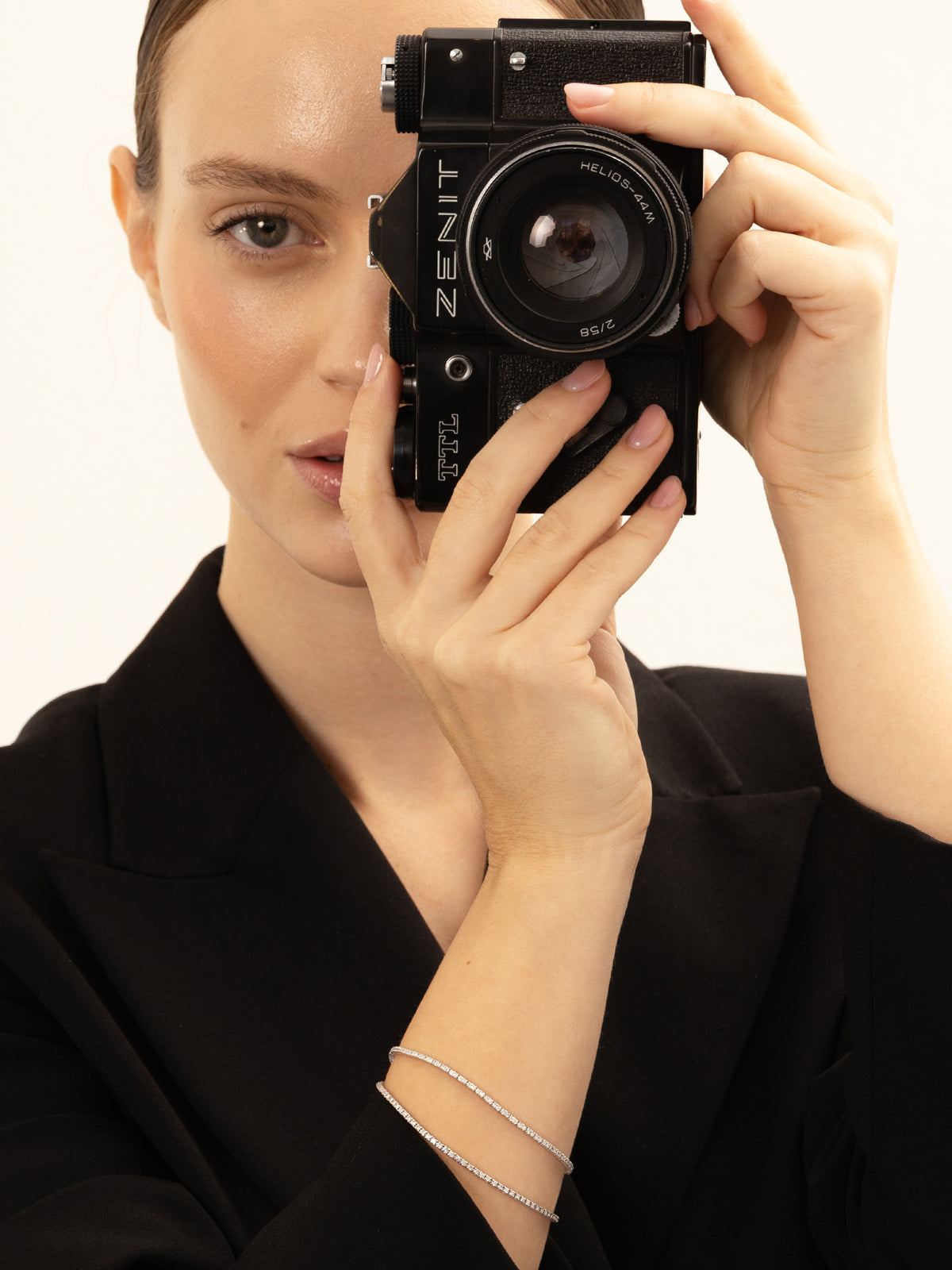 Tenisz Karkötő 18k Fehérarany