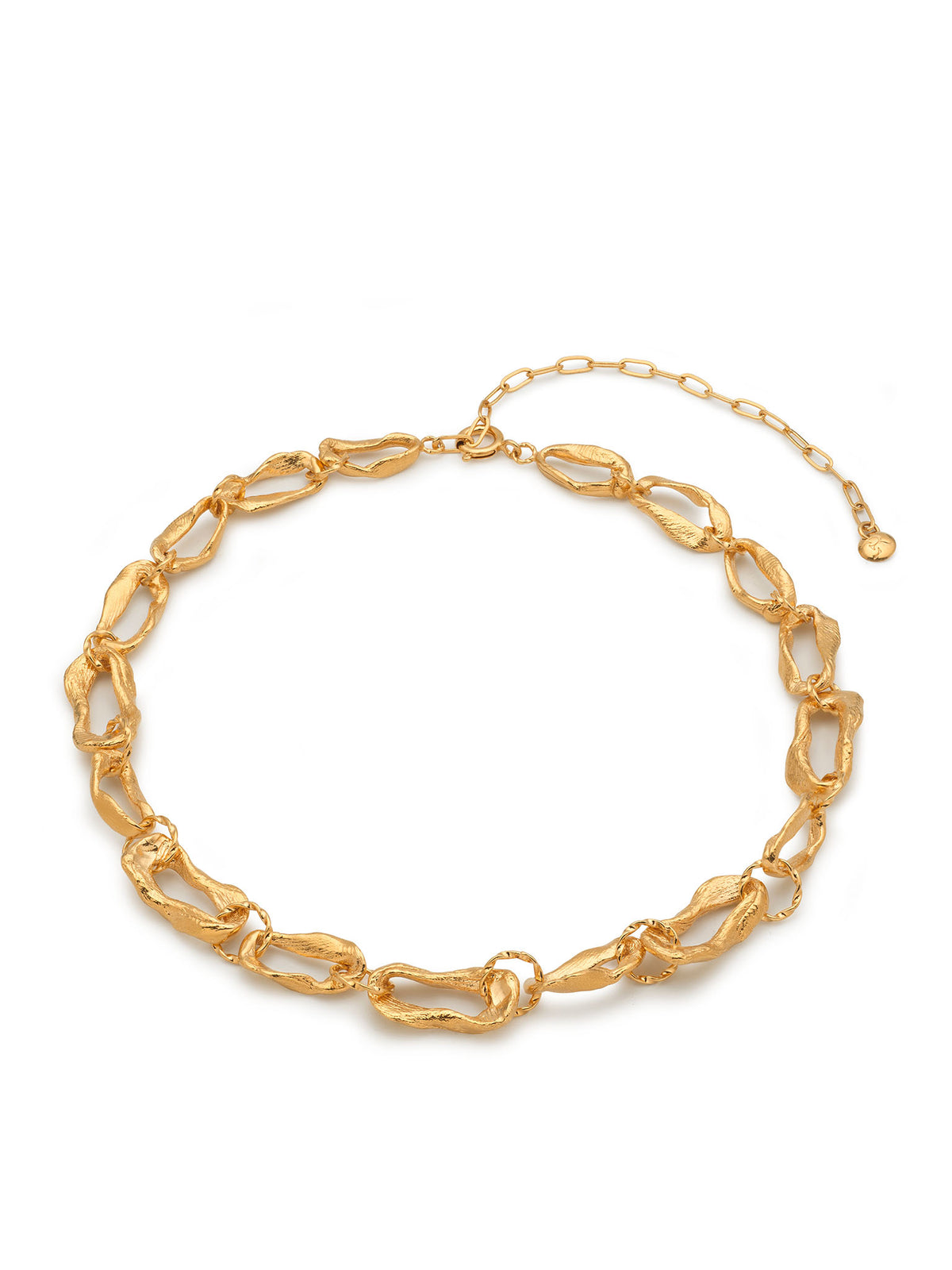 Vacation Chain Choker Necklace Gold