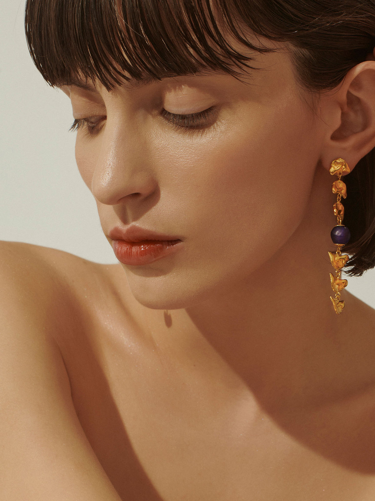 Vacation Sunset Earrings Gold