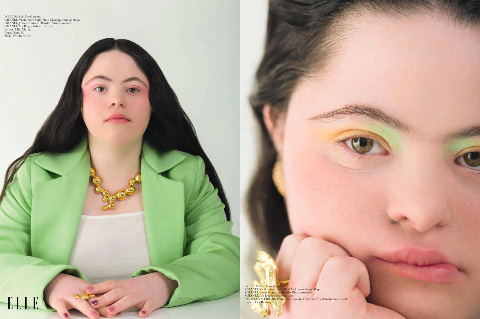 ELLE Serbia, February 2021, Ellie Goldstein