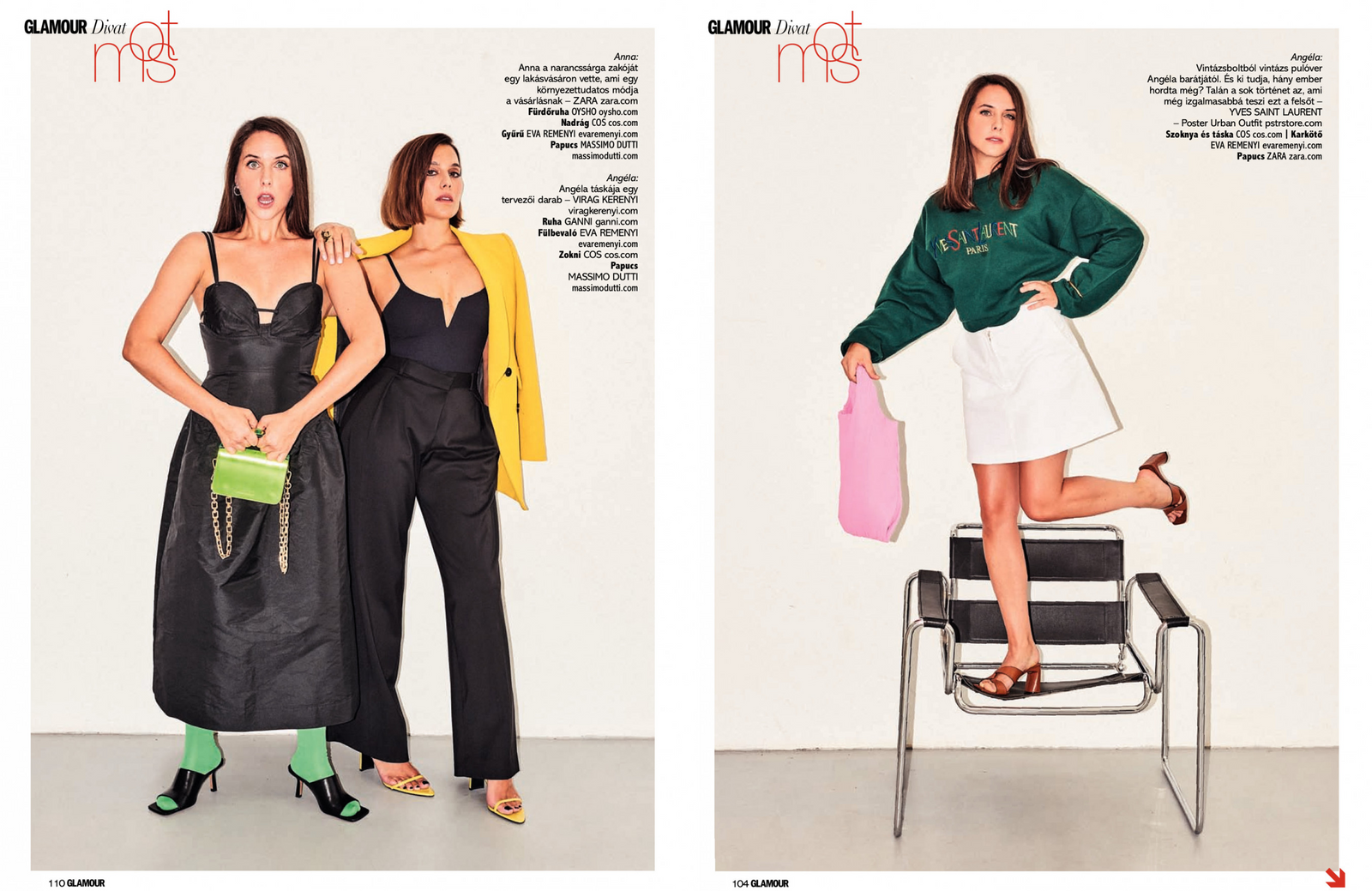 GLAMOUR, October 2022, Eke Angéla, Pálmai Anna