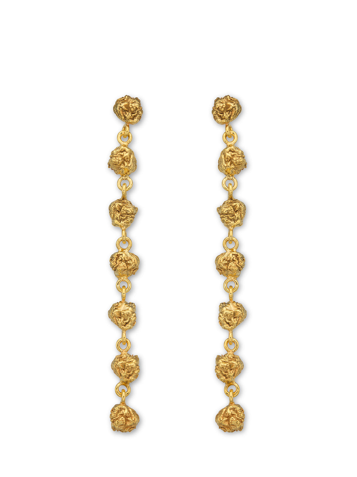 Archaic Long Earrings Gold