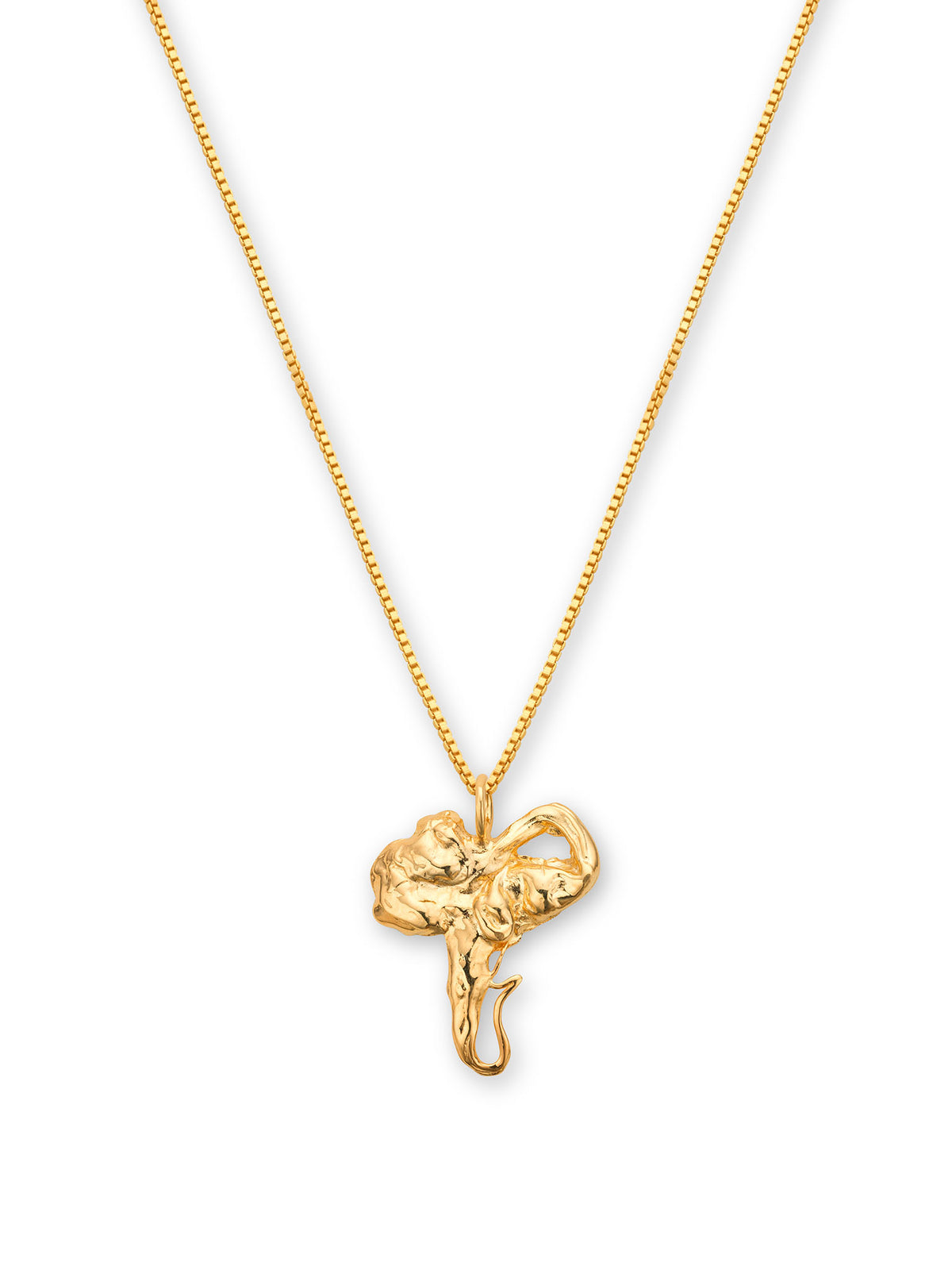Euphoria Elephant Necklace 14ct Gold
