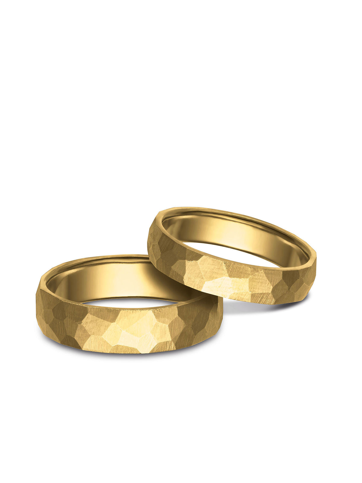 Faceted Wedding Band / Gold