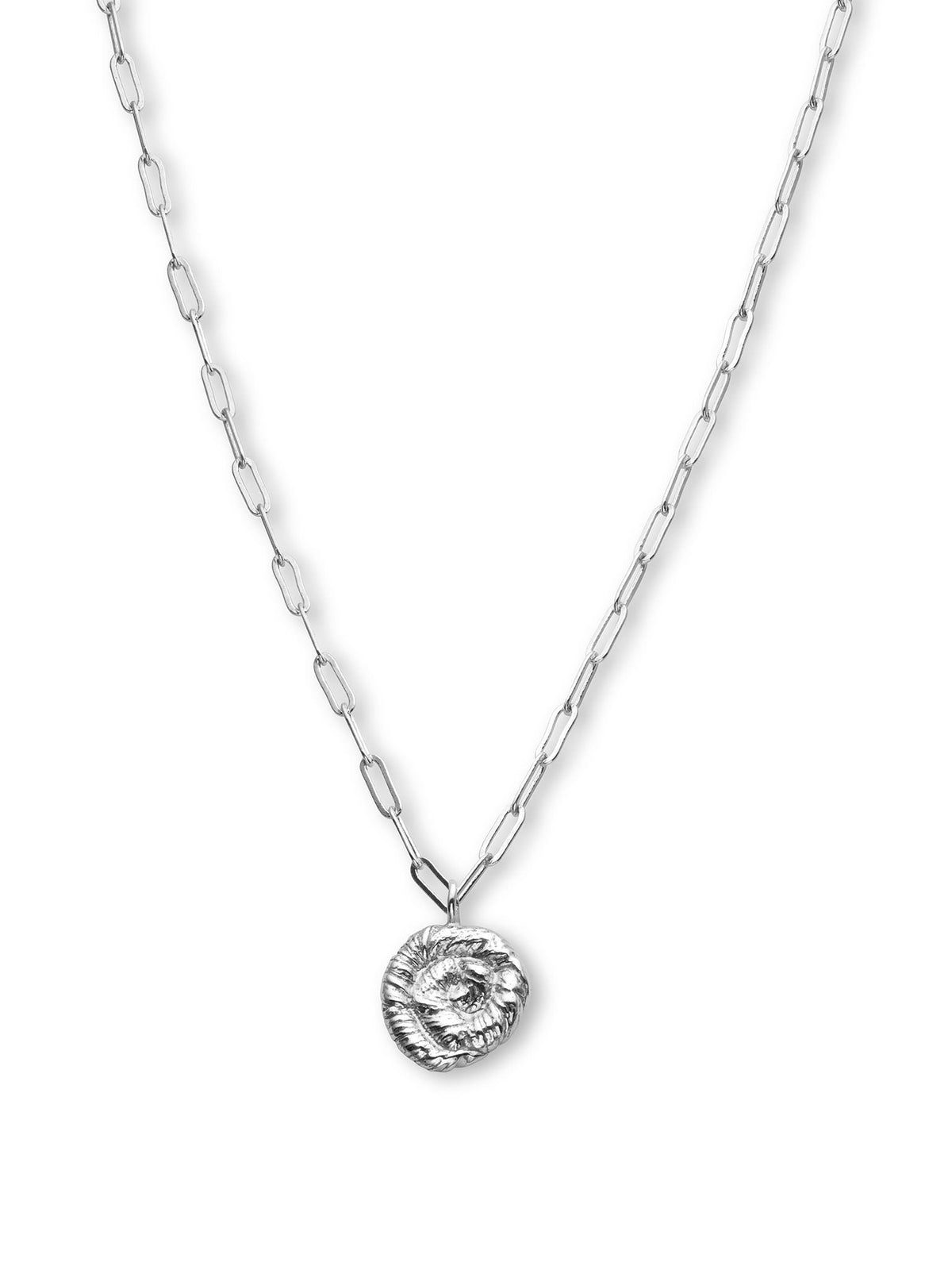 Nautilus Pendant Necklace Silver