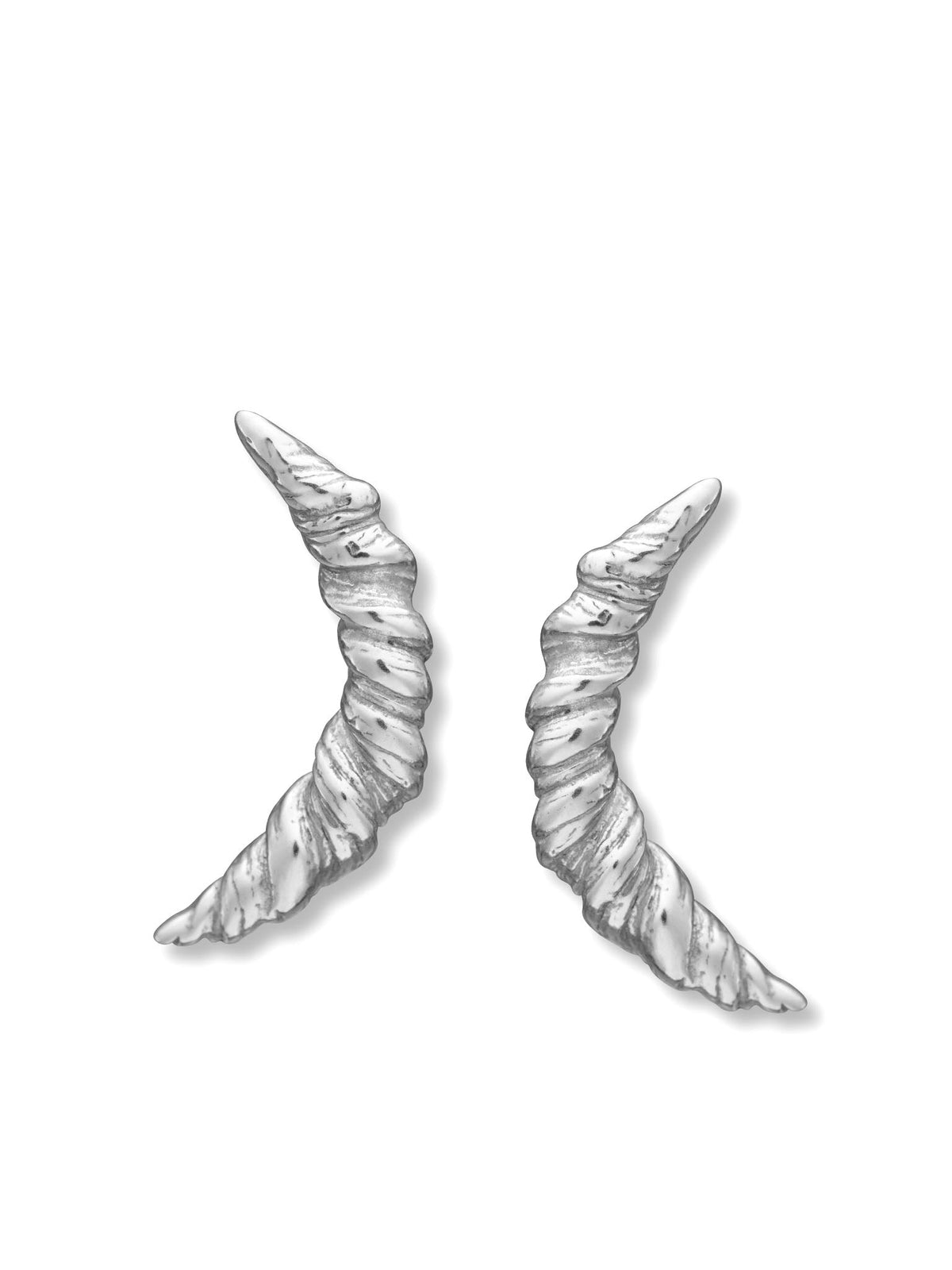 Nautilus Twisted Earrings Silver