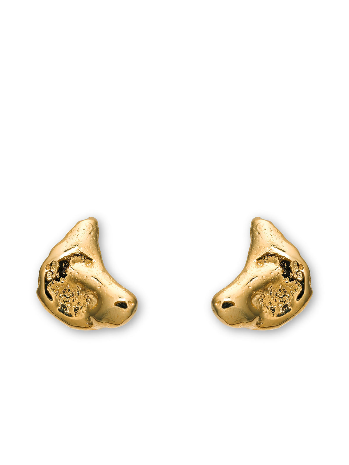 Talisman Half Moon Earrings 14 ct Gold
