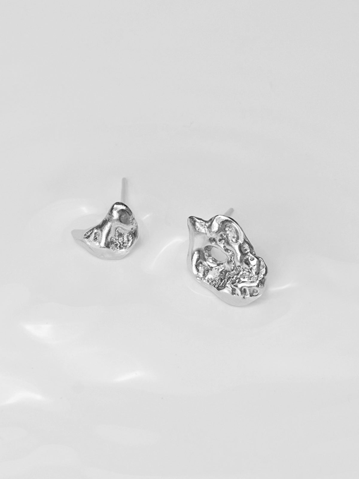 Talisman Small Moon Earrings - Silver